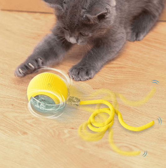 Rollender Katzenball mit beweglichem Schwanz - allesKatze.de